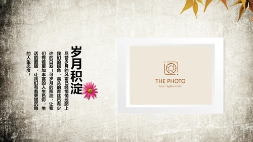怀旧风格20年同学联谊会PPT模板