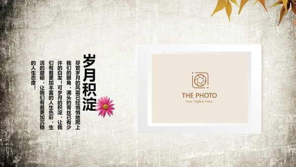 怀旧风格20年同学联谊会PPT模板