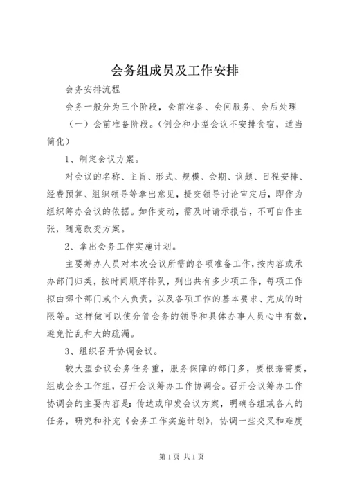 会务组成员及工作安排 (3).docx