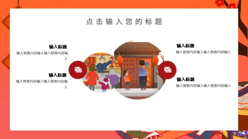 中国风过年不打烊通用PPT模板