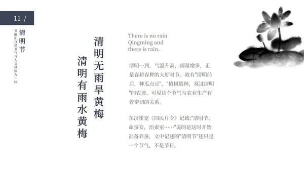 清明节主题ppt模板