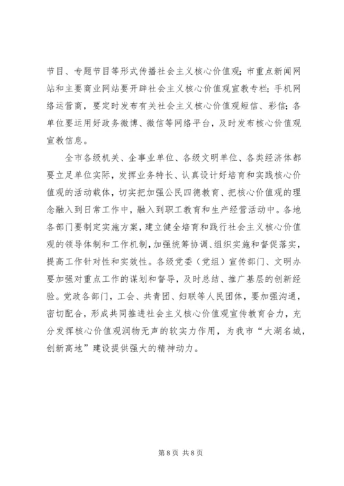 培育和践行社会主义核心价值观座谈会讲话稿五篇范文.docx