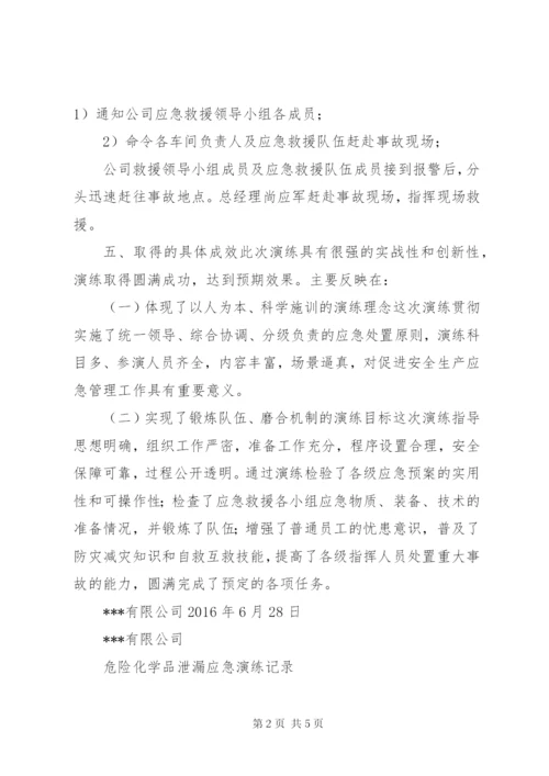 危化品应急预案演练情况报告 (4).docx