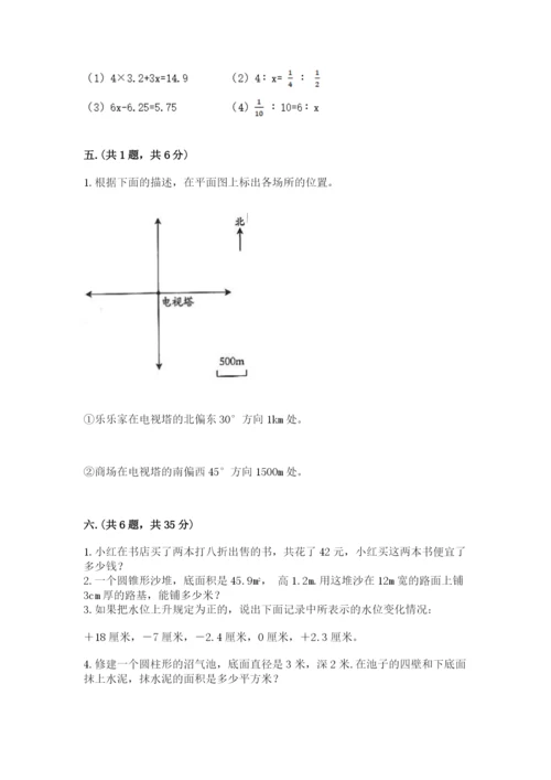 青岛版六年级数学下学期期末测试题附参考答案（名师推荐）.docx