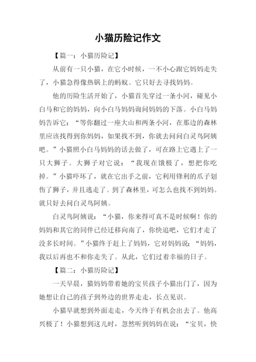 小猫历险记作文.docx