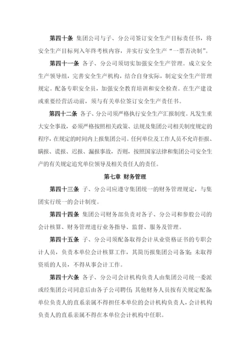 国有企业子、分公司和参股公司管理办法模版.docx