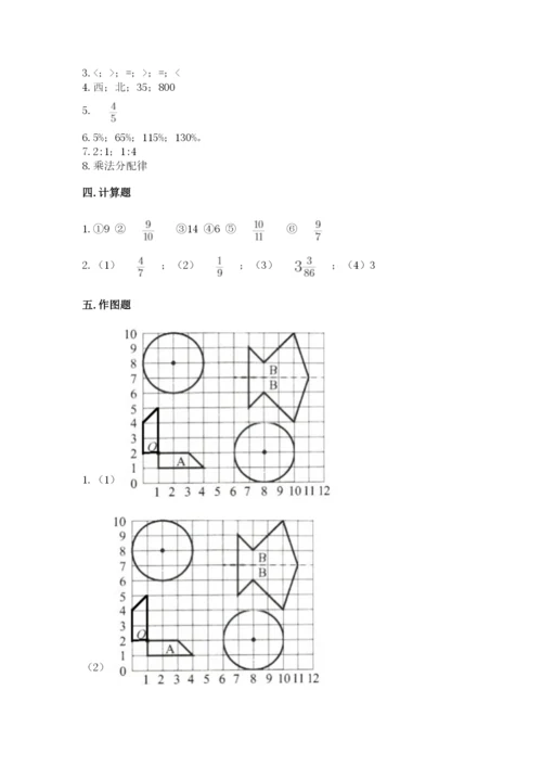 人教版小学六年级上册数学期末测试卷【研优卷】.docx