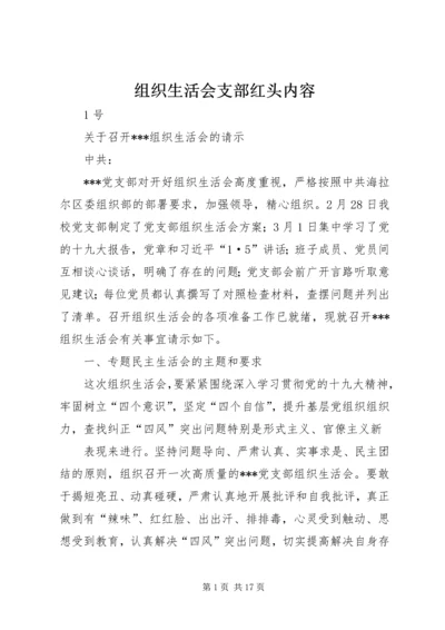 组织生活会支部红头内容.docx