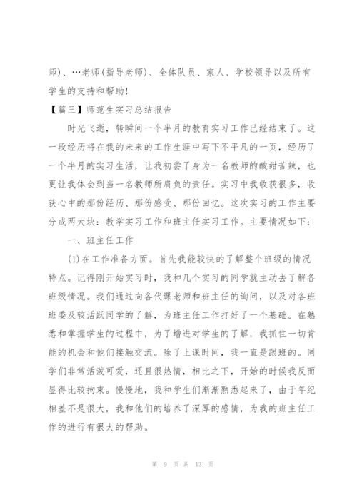 师范生实习总结报告3篇.docx