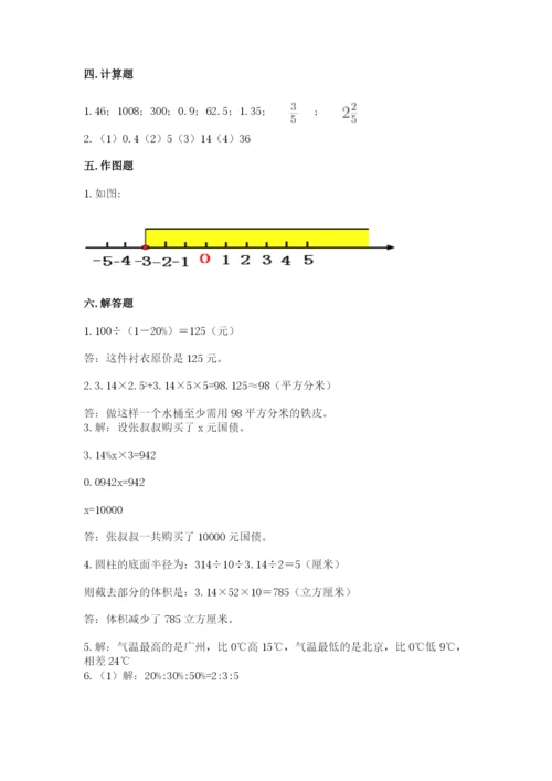 北京版六年级下册期末真题卷及答案【网校专用】.docx