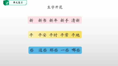 部编一年级语文下册第七单元知识清单