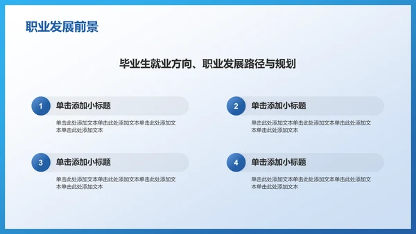 蓝色3D风公安技术类专业通用PPT模板