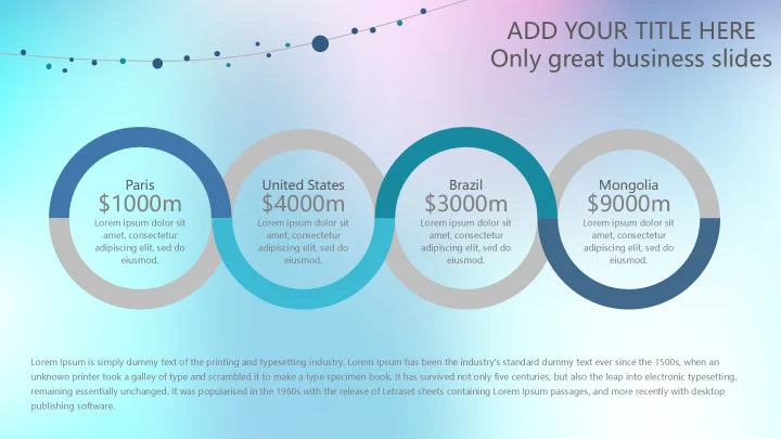 幻彩渐变英文商业计划书模板