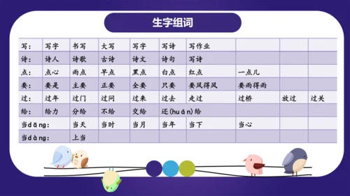 统编版2023-2024学年一年级语文上册单元复习第六单元（复习课件）