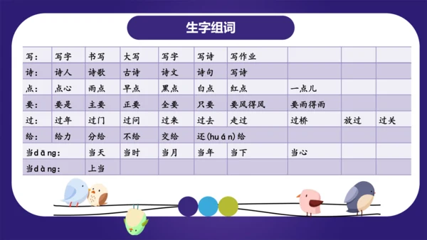 统编版2023-2024学年一年级语文上册单元复习第六单元（复习课件）