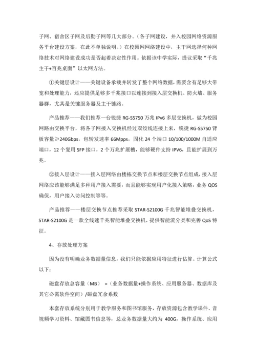 中学校园网建设专项方案.docx