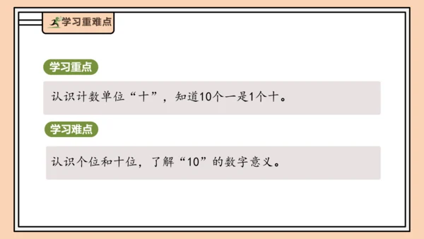 【课堂无忧】人教版一年级上册4.1 10的再认识（课件）(共29张PPT)