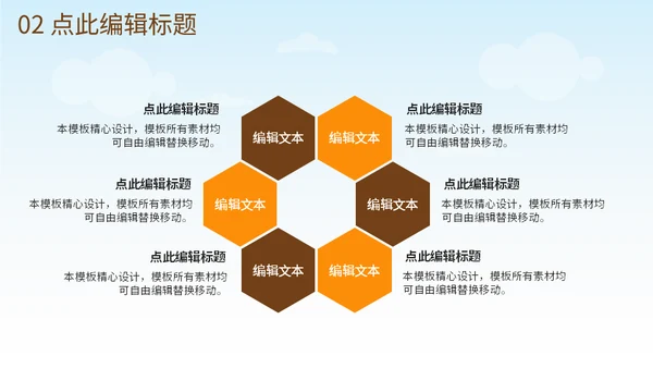勤俭节约珍惜粮食金色麦穗通用PPT模板
