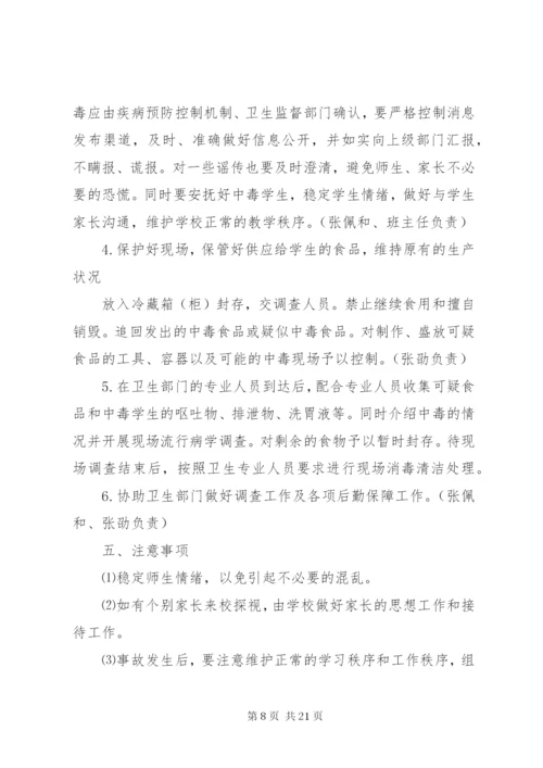 古村小学营养餐安全应急预案(精).docx