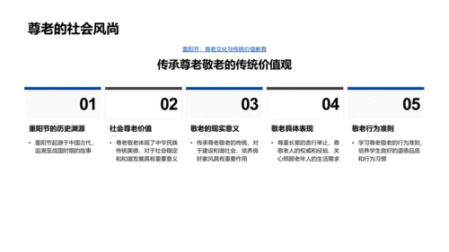 重阳节尊老文化探究PPT模板