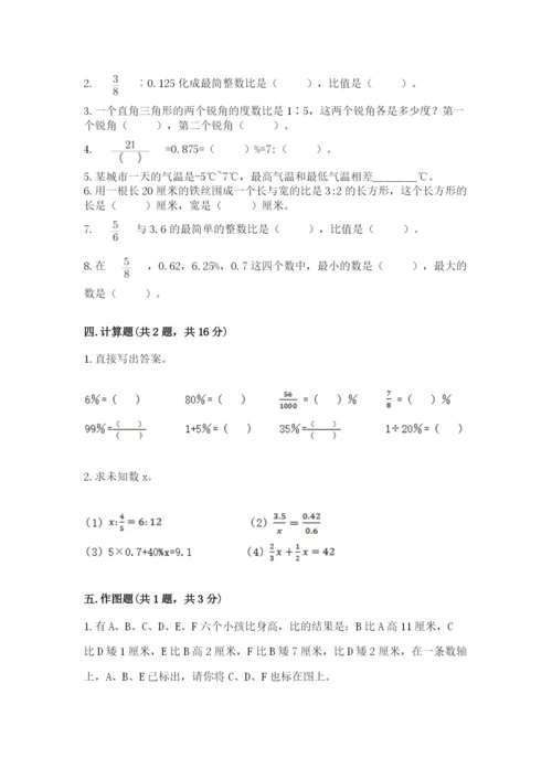 冀教版六年级下册期末真题卷及参考答案【实用】.docx
