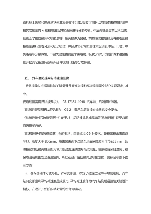 汽车前后防撞梁设计标准规范.docx