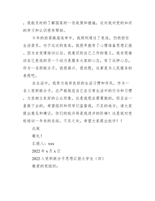 2022入党积极分子思想汇报大学生_思想汇报范文.docx