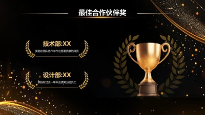 创意风颁奖PPT列表