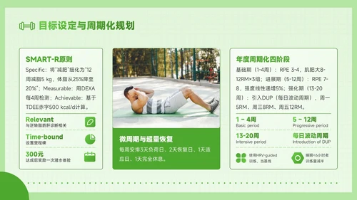绿色创意风全民健身科学健身你我畅享健康