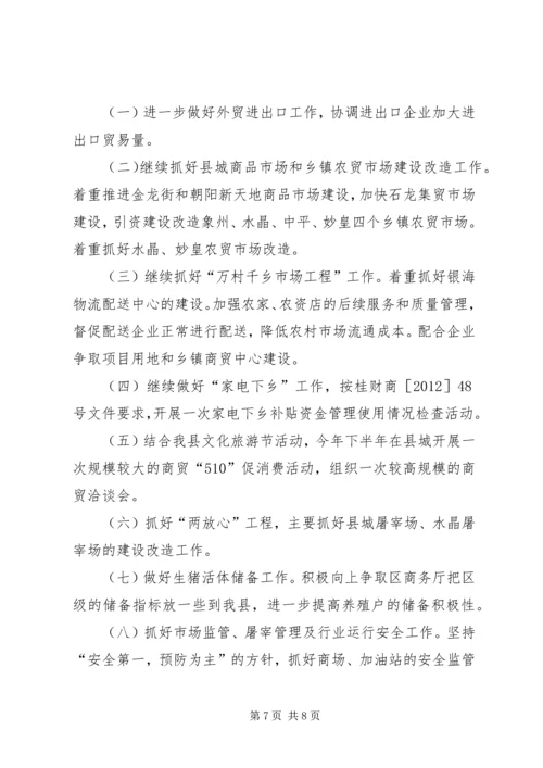 商务工作情况分析汇报材料.docx