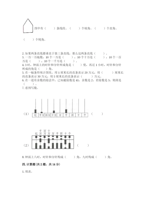 人教版四年级上册数学 期末测试卷【各地真题】.docx