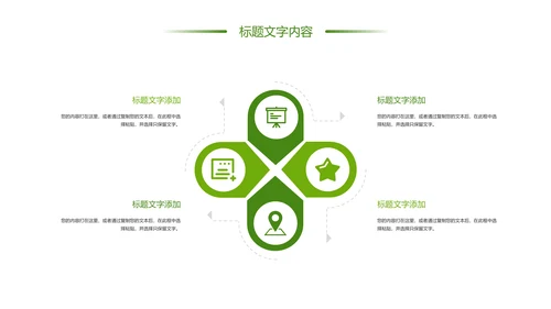 绿色唯美乡村旅游美丽乡村新农村建设PPT模板