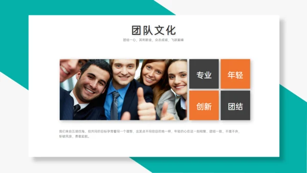 TEAM 团队合作精神通用PPT模板