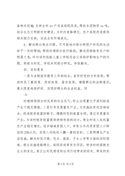 联村联户为民富民行动XX村帮扶方案.docx