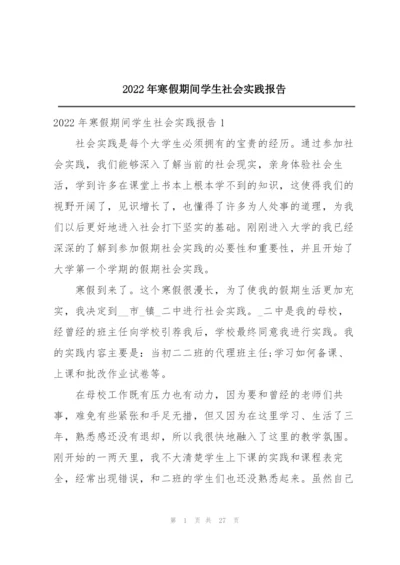 2022年寒假期间学生社会实践报告.docx