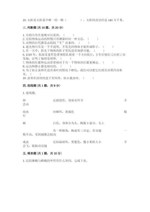 教科版小学科学三年级下册期末测试卷（轻巧夺冠）.docx