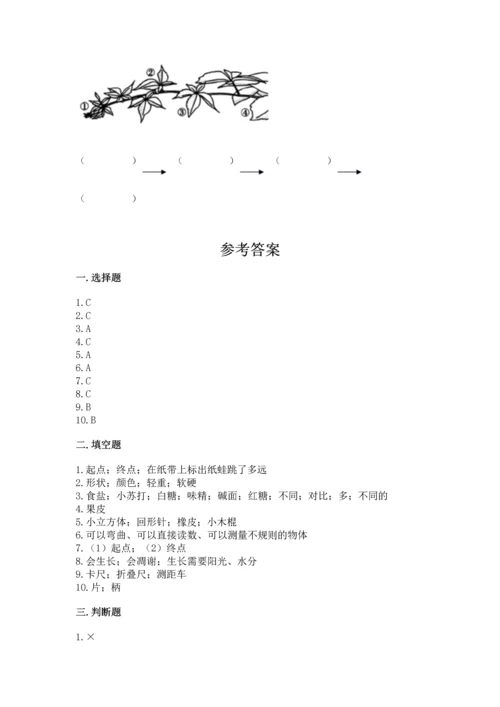 教科版一年级上册科学期末测试卷带答案ab卷.docx