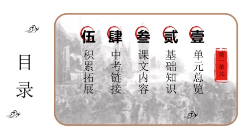 统编版语文八年级上册期末复习课件（第一单元）
