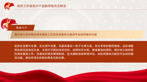 学习2025年全国两会20个金融领域热点党课ppt