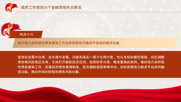 学习2025年全国两会20个金融领域热点党课ppt