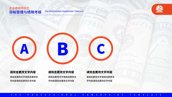 蓝色商务风企业管理培训PPT模板