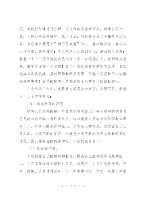 业务员个人月度工作总结三篇.docx