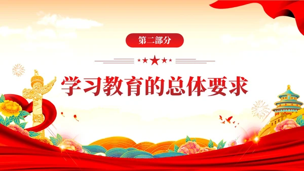 红色党建党政题材两学一做主题教育PPT