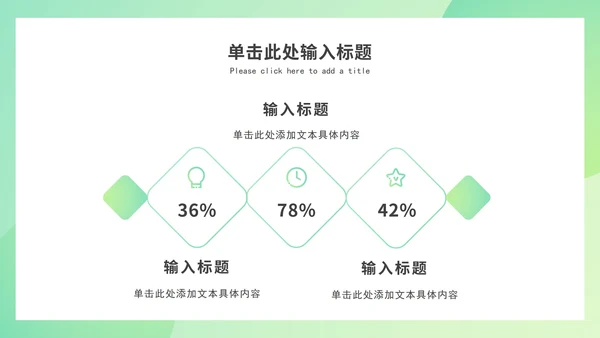 绿色渐变述职报告ppt模板