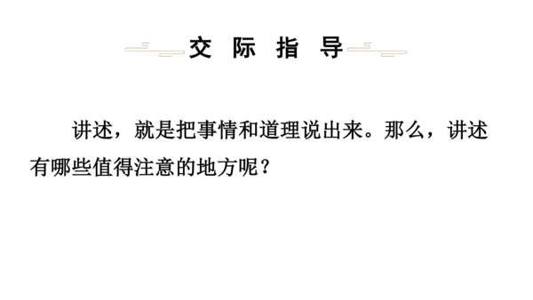 部编版八年级语文上册第1单元 口语交际 讲述 课件(共21张PPT)