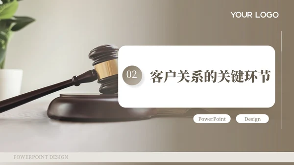 棕色客户关系管理与拓展工作总结