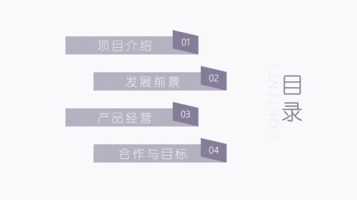 四色花简洁创业计划通用PPT模板