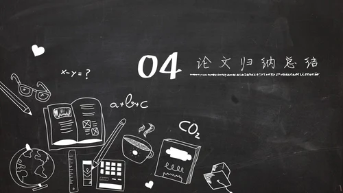 黑板风粉笔字手绘毕业答辩通用PPT模板