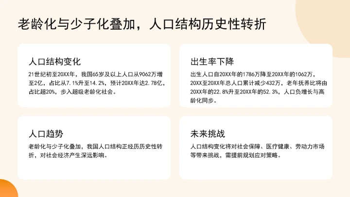 对于未来趋势与发展银发经济的政策过程ppt课件