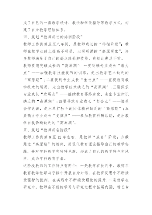 教师职业规划范文.docx